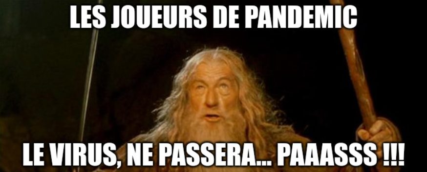 Un meme de Gandalf empêchant la pandémie de passer.